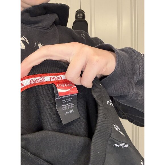 Coca-Cola Black and White Sweatshirt Size S Women's - Picture 4 of 4